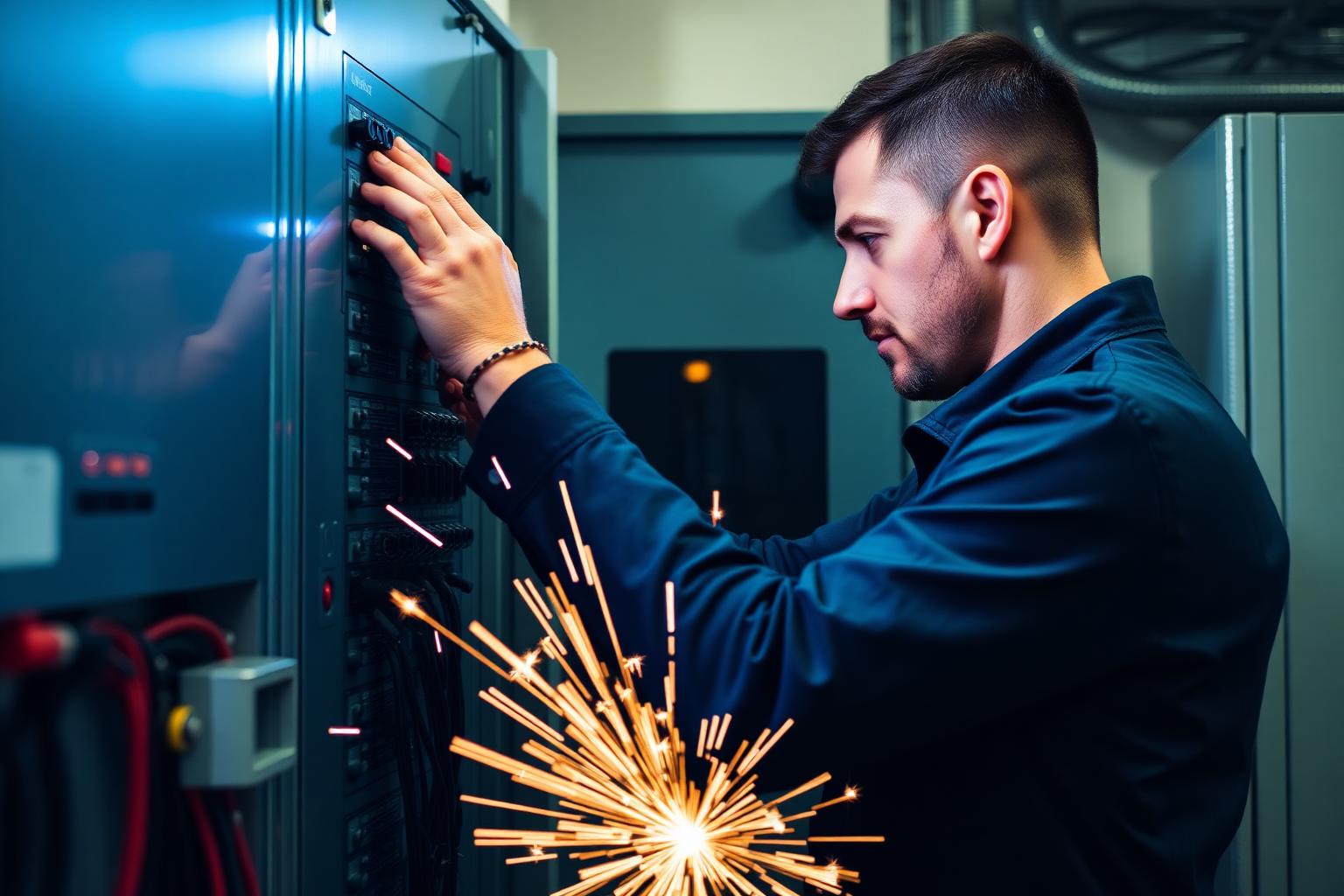 Técnico em painel elétrico industrial